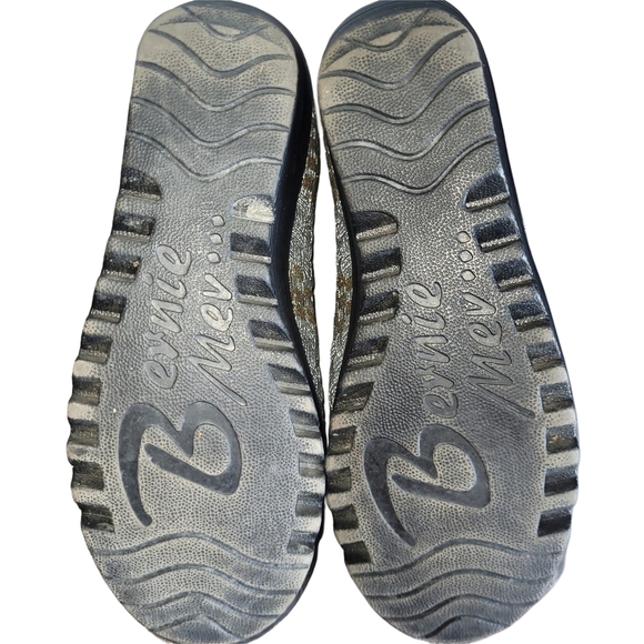 Bernie Mev Black and Gold Wedge Shoes - Picture 5 of 5